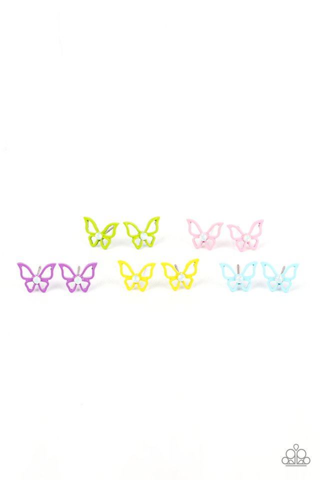 Kid’s Butterfly Earrings - Purple